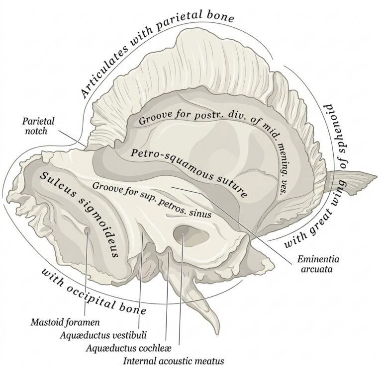 Left temporal bone inner