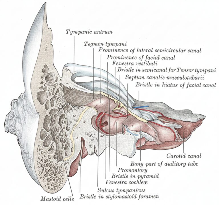 Coronal right temporal bone