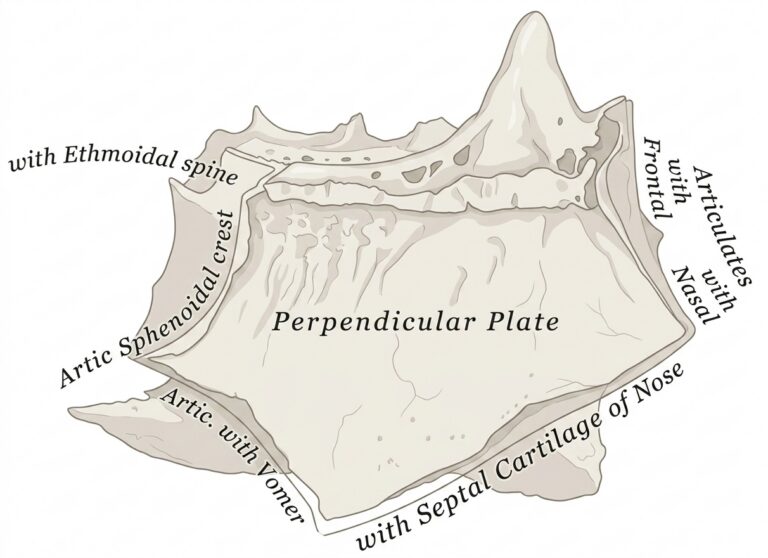 Perpendicular plate ethmoid shown removing right labyrinth