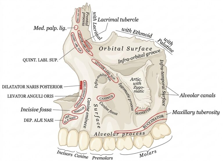 Left superior maxillary bone outer