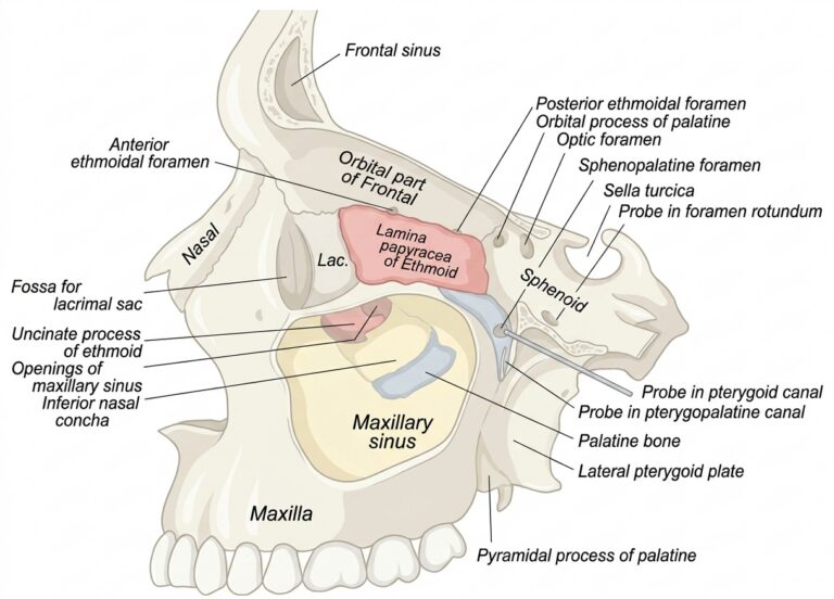 Left maxillary sinus opened exterior