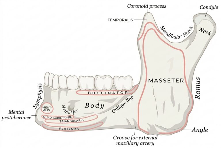 Mandible outer side