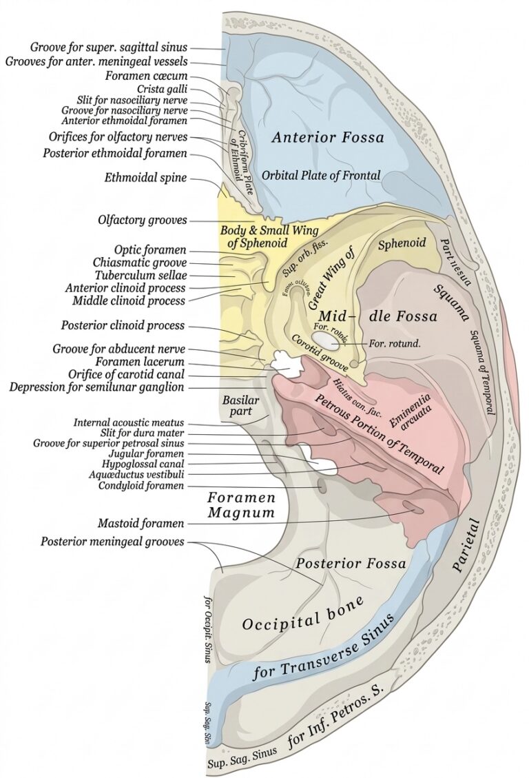 Base en skull inner cerebral