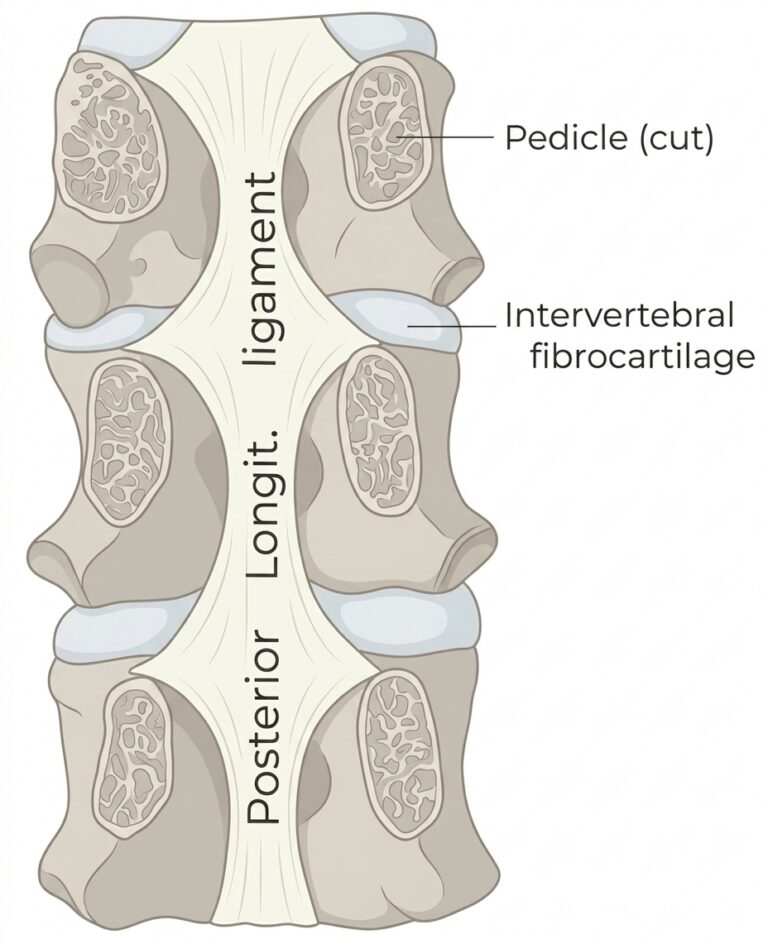 Posterior longitudinal ligament thoracic region