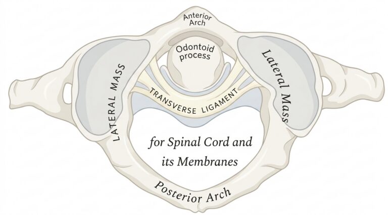 Articulation between odontoid process atlas