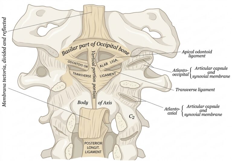 Membrana tectoria transverse alar ligaments