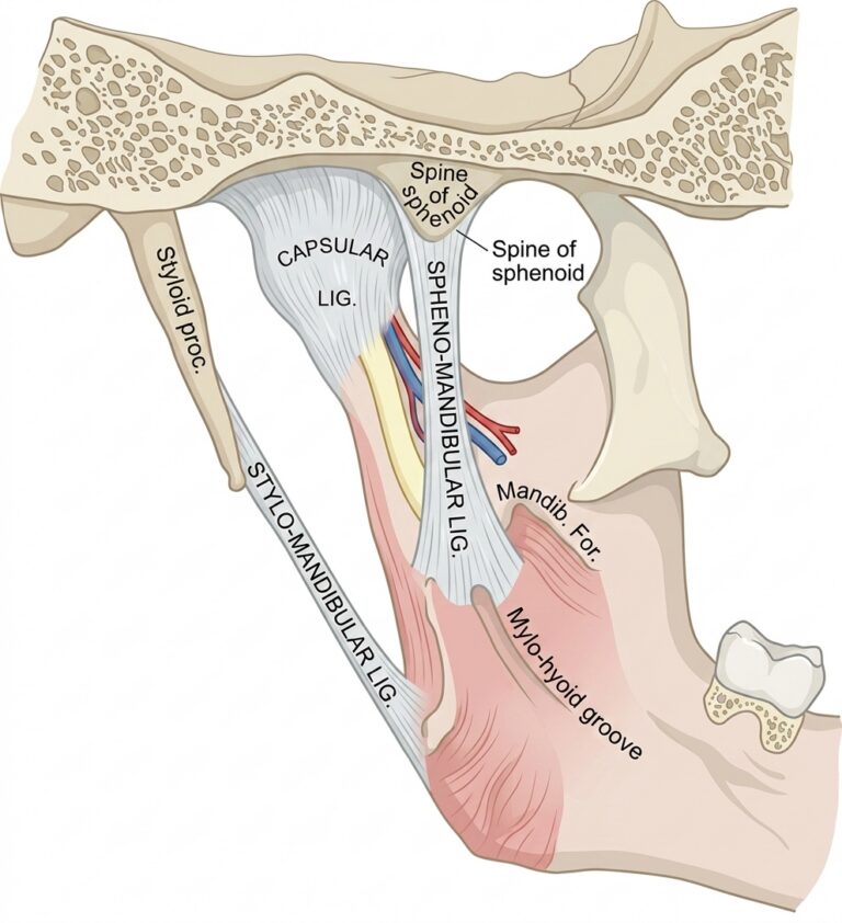 Articulation mandible medial aspect