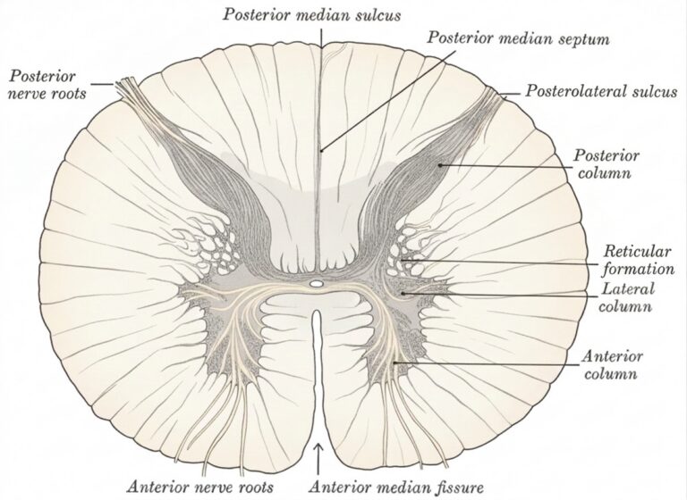 Spinal cord transverse section