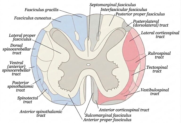 Principal fasciculi spinal cord