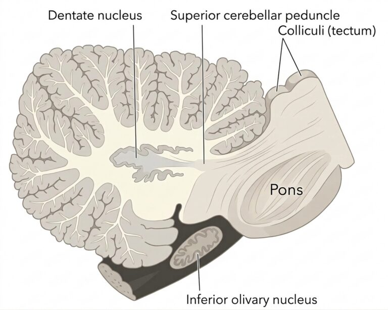 Cerebellum sagittal section