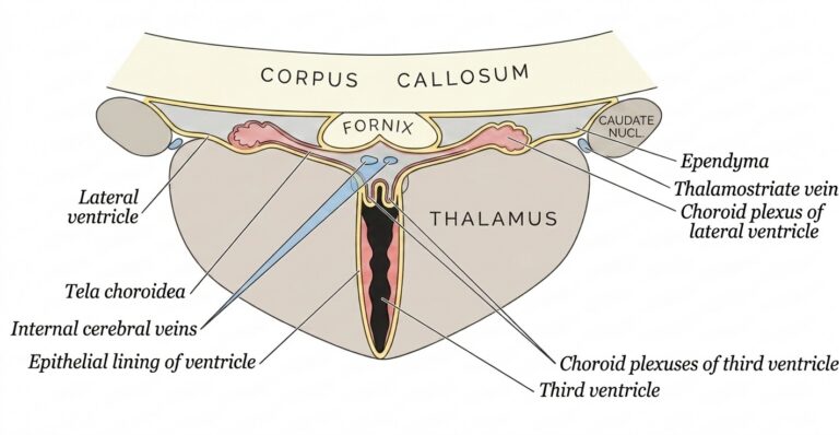 Coronal lateral third ventricles