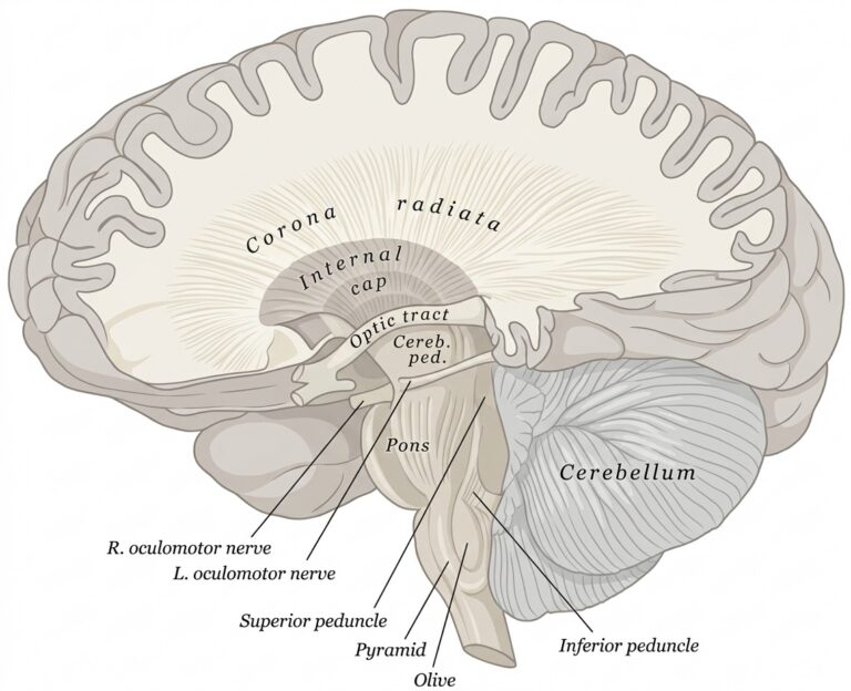 Dissection course cerebrospinal fibers