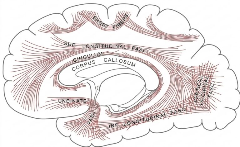 Principal systems association fibers cerebrum