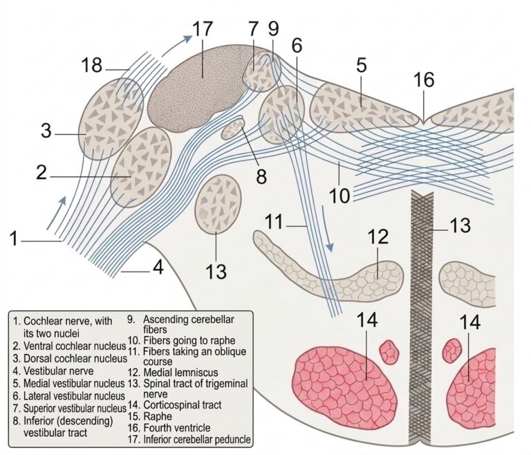 Terminal nuclei vestibular nerve their upper connections (1)